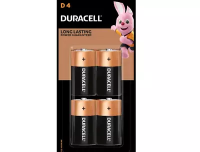 Duracell D-Size Batteries Coppertop Alkaline Batteries 4pk AU Free Shipping • $17.64