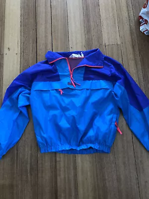 An Kou NOS Vintage 90’s Neon Colour Windbreaker Jacket Size:M • $29.95