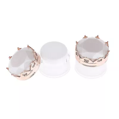 2Pcs Crown Empty Travel Container Jar Pots For Lotion Creams Lip Sample • £7.14