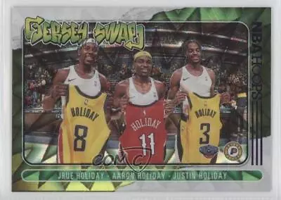 2020 Panini NBA Hoops Jersey Swap Purple Explosion Aaron Holiday Jrue Justin #4 • $9.73