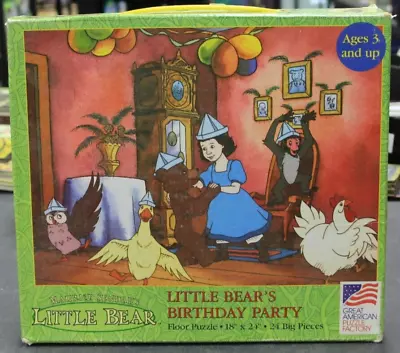 Vintage Little Bear Birthday Party Floor Puzzle Maurice Sendak 18 X 24  Complete • $9.99