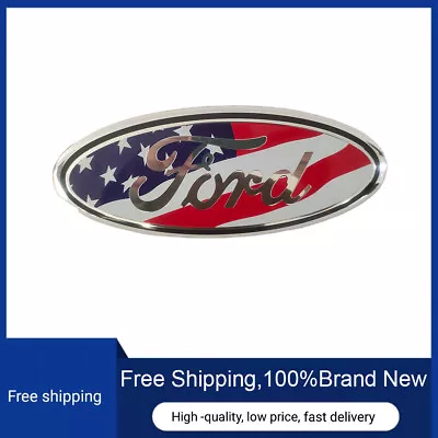Flag Emblem 9 Inch USA American Grill Oval For Ford F150 FRONT GRILLE / TAILGATE • $11.99