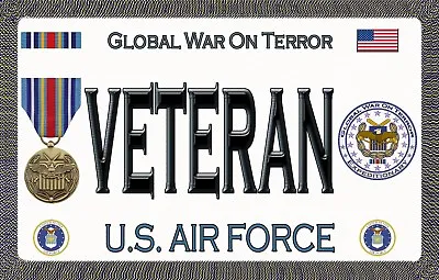 $5 • Buy Air Force - Global War On Terror - Magnetic Car Sign - 6in X 3.75in