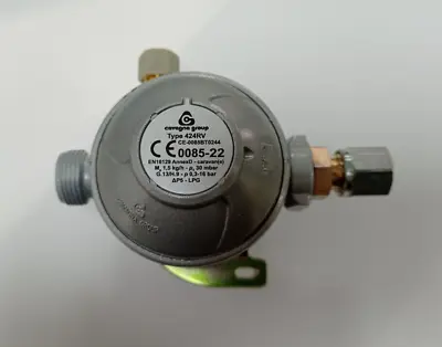 LPG Fixed Caravan Motorhome Gas Regulator 8mm Outlet Bulkhead Fitting 30mbar • £29.99