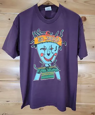 Vintage Meat Puppets Band T Shirt Men XL No Joke! Double Sided Purple • $249.99