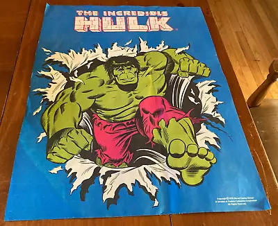 Vintage 1979 The Incredible Hulk Poster From Marvel Cadence Enterprise 17  X 22  • $16.95