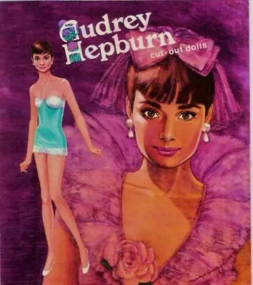 Vintage Uncut Audrey Hepburn Paper Dolls~#1 Reproduction~beautiful/fabulous Set! • $19.99