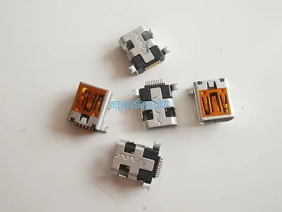 5X Mini USB MINIUSB Female 10 Pin SMT SMD Panel Mount Jack Connector • $3.11