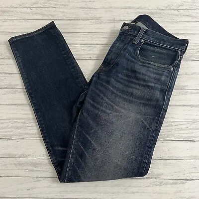 J Crew Mens Jeans 484 Dark Wash Straight Leg Size 32 30 • $24.99