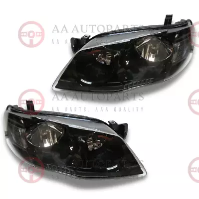 Black Headlights Pair For Ford Falcon BF MK2 XT Brand New Replacement Set • $269