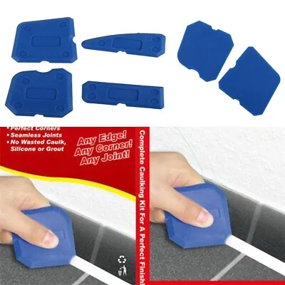 £4.28 • Buy 6PCS/Set Blue Silicone Sealant Spreader Finish Kit Tool Caulk Tile Fugi Applica
