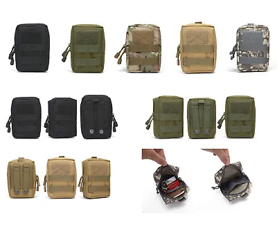 Military Tactical Molle Pouch Waist Belt Phone Pocket Hiking Utility Pack Bag • $9.99