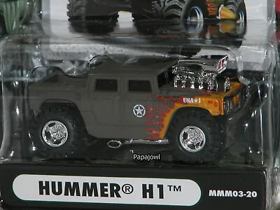 2003 Military Muscle Machines H1 Hummer Flames MMM03-20 Collectible 1:64 M-2 • $15.35