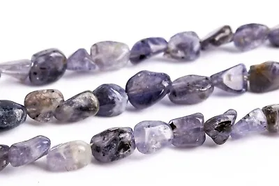 9x6MM Iolite Pebble Chips Grade A Genuine Natural Gemstone Loose Beads • $5.18