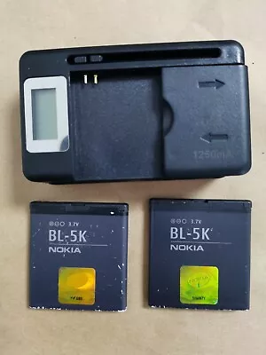 $15 • Buy BL-5K  + LCD Charger For Nokia  N85 N86 8MP N87 2610S 701 Oro X7 C7-00