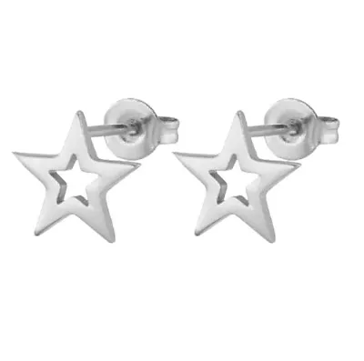 2pairs Stainless Steel Star Earrings 4 Colors Jewelry Wholesale FJS156-008 • $2.99