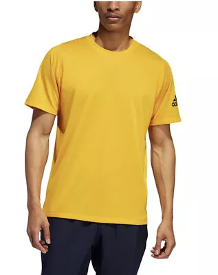 Adidas Men's Workout The Go To Tee Shirt Yellow New • $9.83