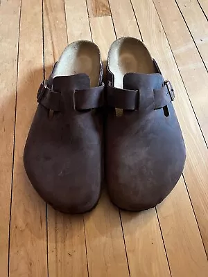 Birkenstock Boston Clog - Habana Oiled Leather Size 43 • $120