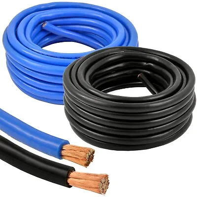 4 Gauge 50 Feet Total High Performance Amplifier Power/Ground Cable (Blue/Black) • $36.60