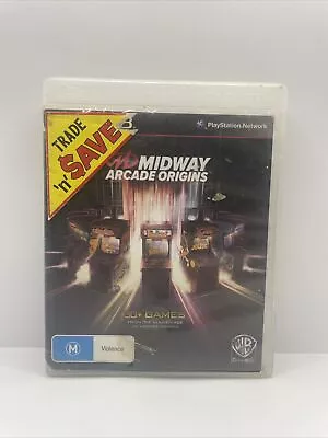 Midway Arcade Origins - PS3 - Rare Sony PlayStation 3 - Free Domestic Postage • $22.37