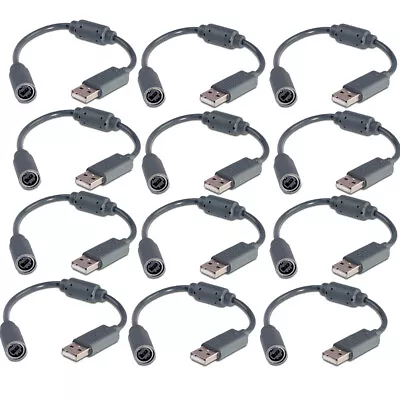 12x Dongle USB Breakaway Cable Cord Adapter For Xbox 360 PC Wired Controller • $21.89