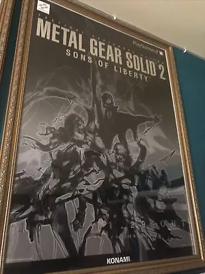 Metal Gear Solid 2 Sons Of Liberty Playstation 2 Official Promo Japan B2 Poster • $550