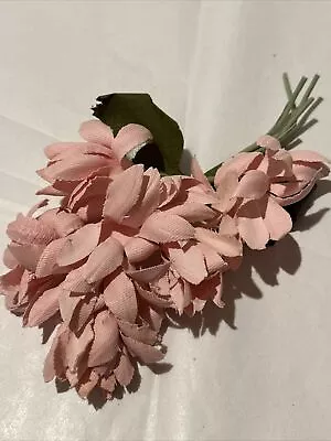 Antique Vintage Pink Millinery Flower Bouquet • $8