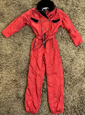 $53.99 • Buy Vintage 90s Nils Ski Womens 8 One Piece Ski Snow Suit Insulated Coverall Full