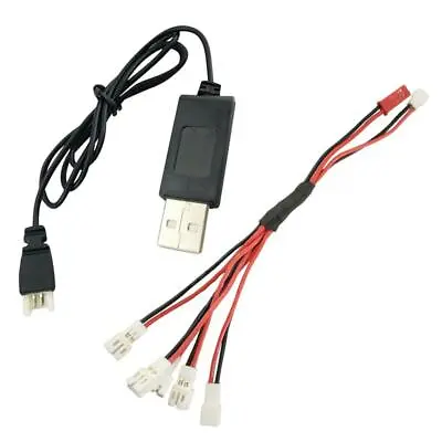 RC 3.7V Li  Battery Connecting Cable W/ USB 2.0 Cable For Wltoys V911 H36 • £5.59