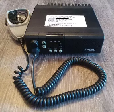 Motorola Radius GM 300 M44GMC29C5AA 2-Way UHF Radio 16 Channel  With Mic • $60