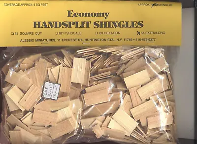 $27.95 • Buy SHINGLES - #61 Square Split Wood 1250pcs 1/12 Scale Dollhouse Made In USA
