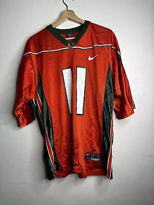 Nike Miami Hurricanes Football Jersey Men’s Size Small Orange  • $19.99