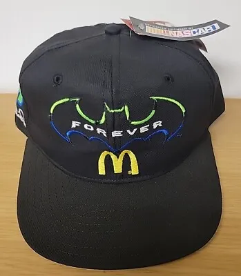 Nascar McDonalds Bill Elliott #94 Batman 1995 Forever AJD Baseball Hat Cap NEW! • $16.99