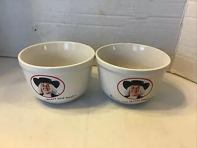 Vintage Quaker Oat Meal Bowls Set Of 2 HH 1999 Warm Your Heart And Soul • $19.99