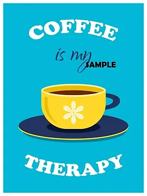 Coffee Theraphy VINTAGE Retro Travel Art Home Posters Print • £3.82