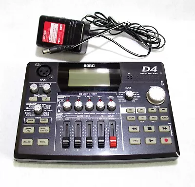 KORG D4 Digital Recorder Compact 4-track Recorder Retro Audio Equipment Used F/s • $75