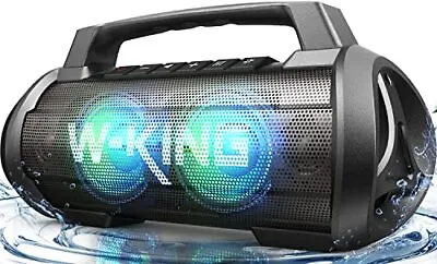 W-KING Bluetooth Speaker Loud 70W Hi-fi Speakers Wireless Bluetooth Deep • £131.99