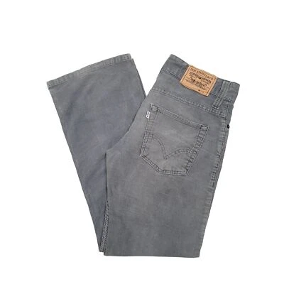 £24.99 • Buy LEVIS 613 Corduroy Trousers Cord Jeans Cotton Grey Mens W32 L30