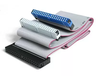 £3.99 • Buy 30CM IDE HDD SCSI 41 Pin Hard Drive Female Extension Cable Vintage Retro PC