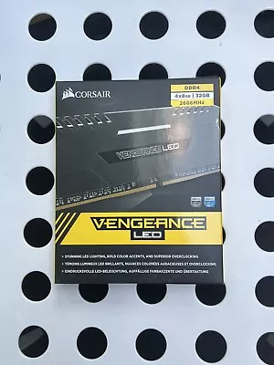 Corsair VENGEANCE LED 32GB (4 X 8GB) DDR4 DRAM 2666MHz C16 Memory Kit  White LED • $61