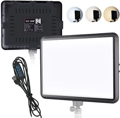 LED Video Light  Photography Lighting 2800-6500K Dimmable Studio Light Stream • $30.65