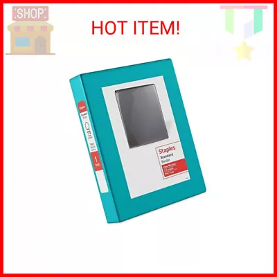 Staples Mini (5.5 X 8.5) View Binder 1  3-Ring Teal (26456-Cc) • $15.33