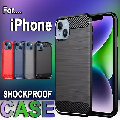 $5.99 • Buy For IPhone SE 14 12 11 Pro XS Max XR 6S 7 Plus Heavy Duty Shockproof Case Cover