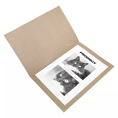 50 X Economy Foolscap Square Cut Folders 170gsm Paper Manilla A4 Document Files • £12