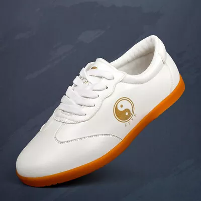 Summer Breathable Genuine Leather Kung Fu Tai Chi Shoes Martial Art Shoes • $42.99