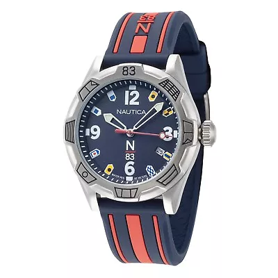 Nautica Men's Polignano 36mm Quartz Watch - NAPPOF910 NEW • $31.99