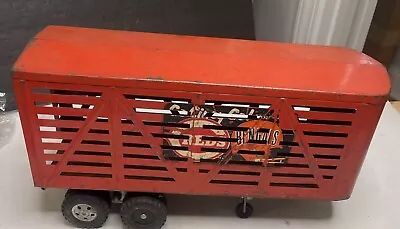 Vintage 1950's Tonka Livestock Semi Truck Trailer Pressed Steel Toy-Trailer Only • $60