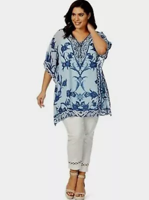 BEME Blue Kaftan Top Size S/M (18-20) BNWT RRP $99.99 • $20