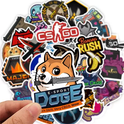 50 PCS CSGO Game Counter-strike Vinyl Laser Stickers For Skateboard Motorcycle K • $8.79