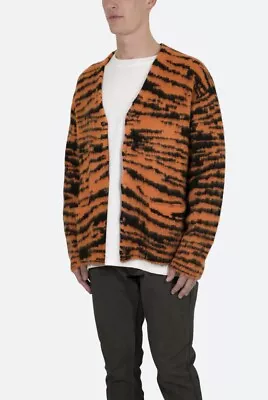 NEW Mnml Mohair Zebra Cardigan Sweater – Orange/Black NWT • $29.99